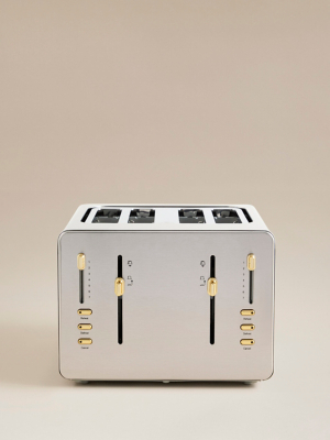 Stainless Steel 4-Slice Toaster Electricals George at ASDA