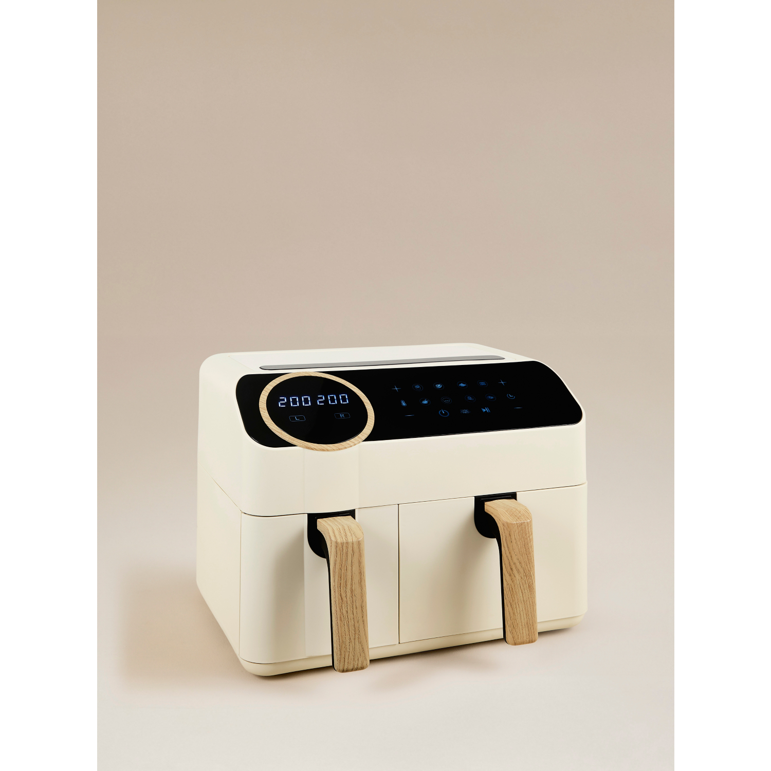 George Cream Scandi Dual Drawer Air Fryer 9.5L