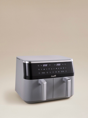 Grey Scoville 9L Dual Basket Air Fryer | Electricals | George at ASDA