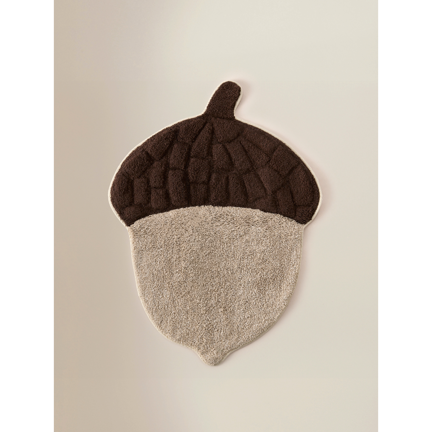 George Natural Brown Acorn Cotton Bath Mat