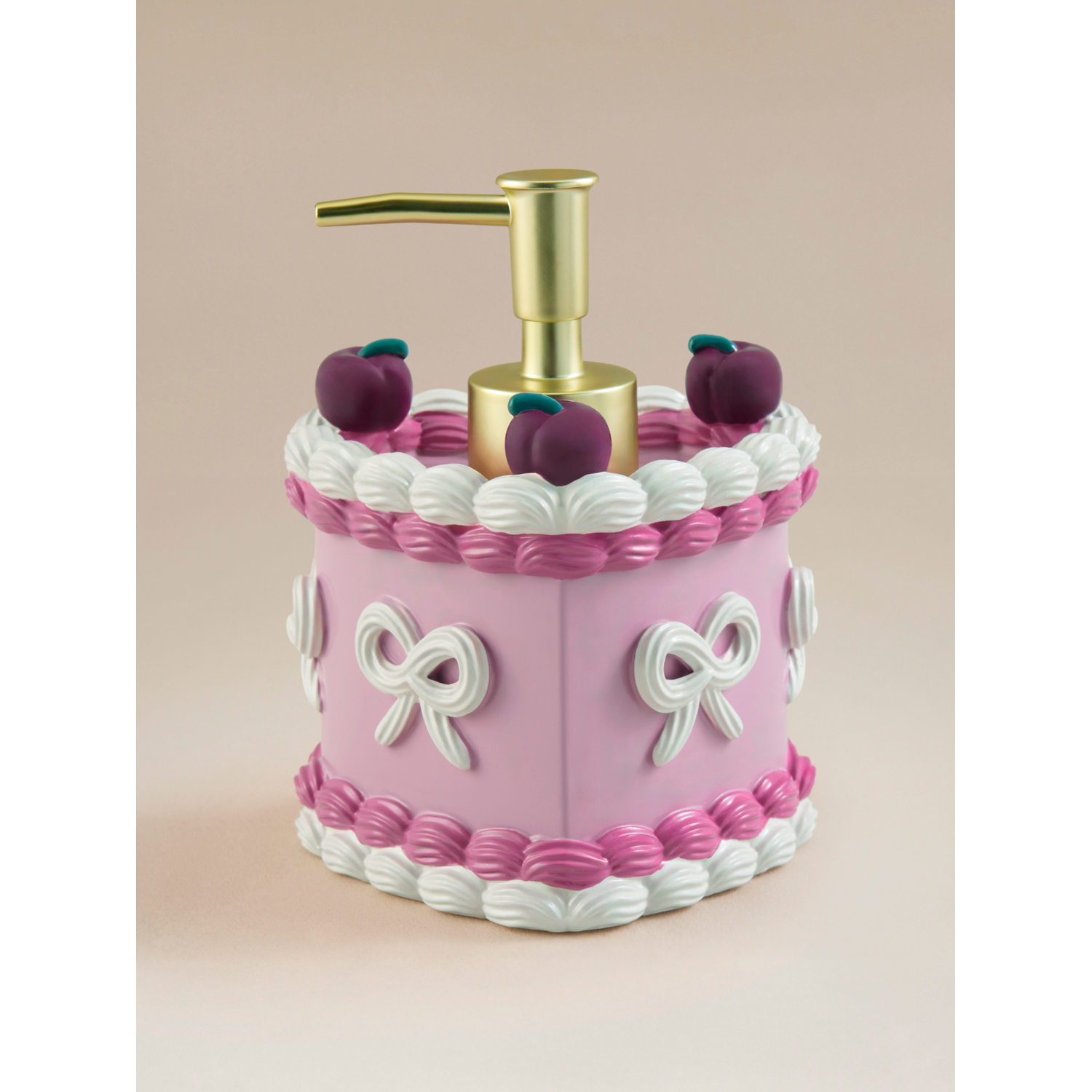 George Multi Pink Heart Cake Soap Dispenser