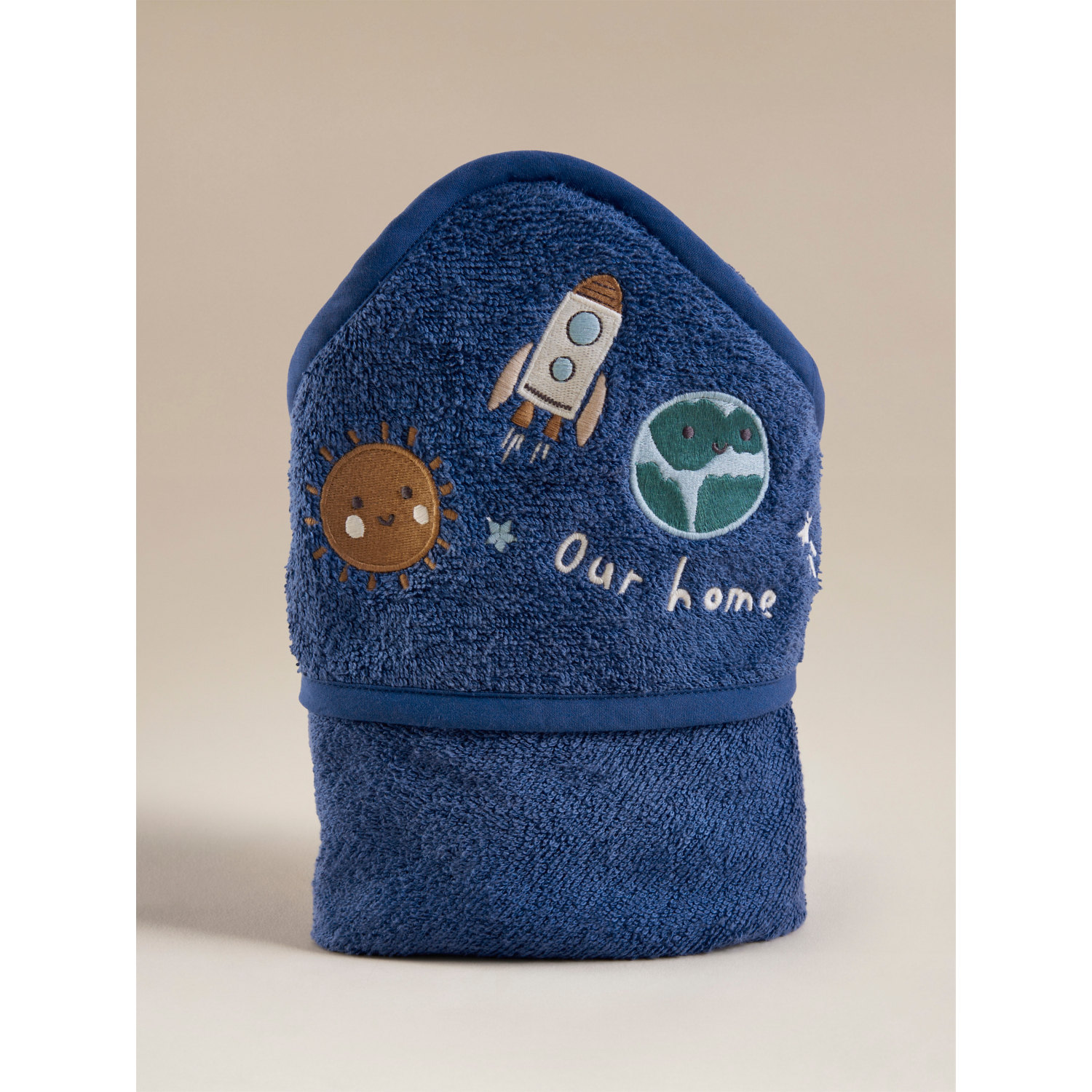 George Blue Space Cotton Hooded Towel