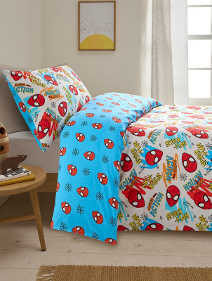 Marvel Spider-Man Brushed Cotton Reversible Duvet Set Home