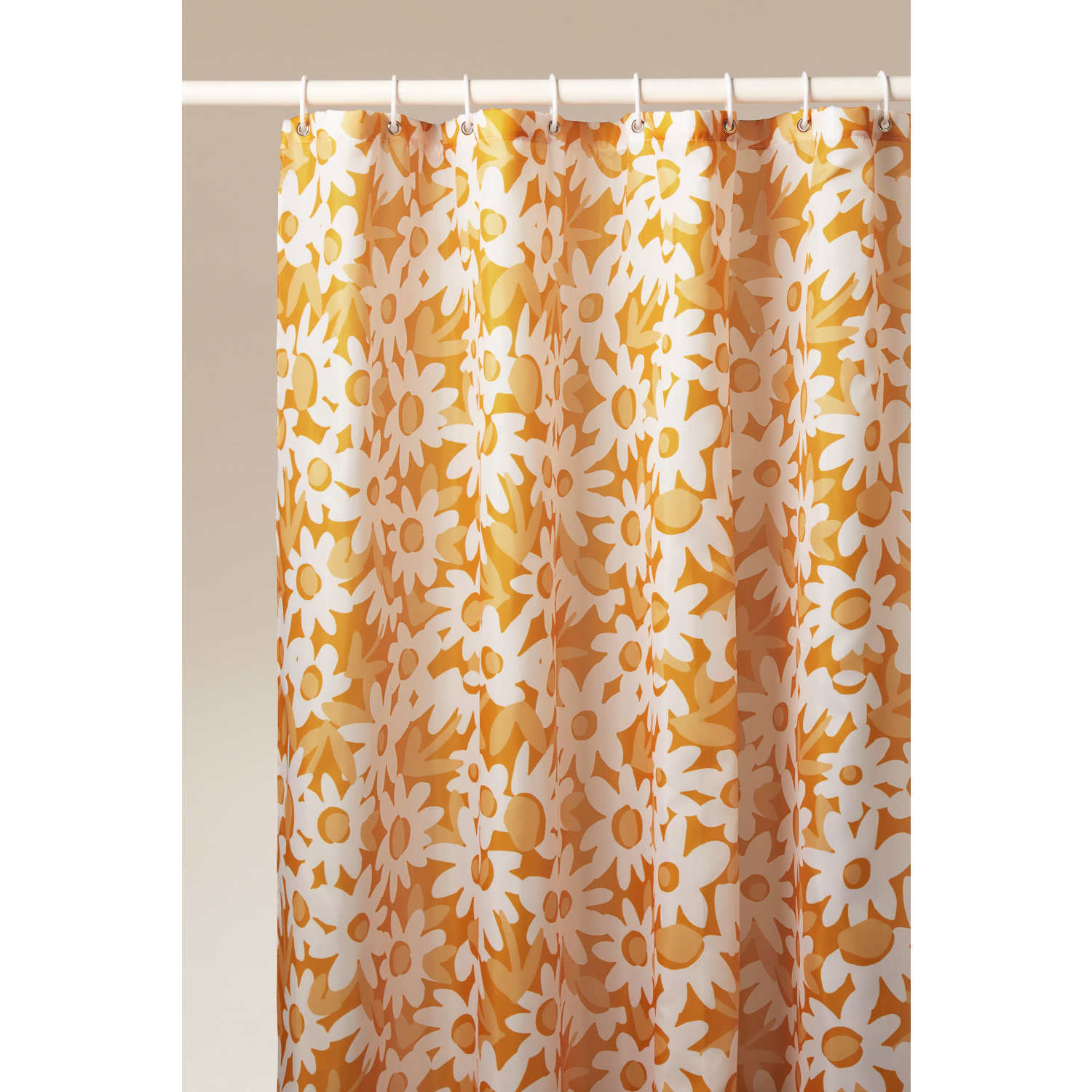 George Yellow Flowers Shower Curtain