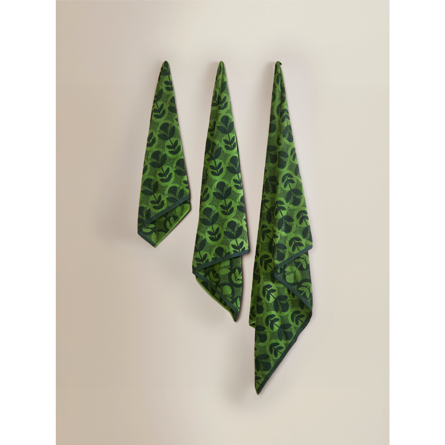 George Green Geometric Bud Cotton Towel Range