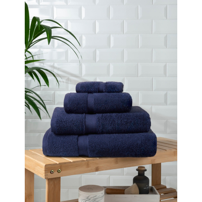 George Navy Super-Soft Cotton Towel & Bath Mat Range