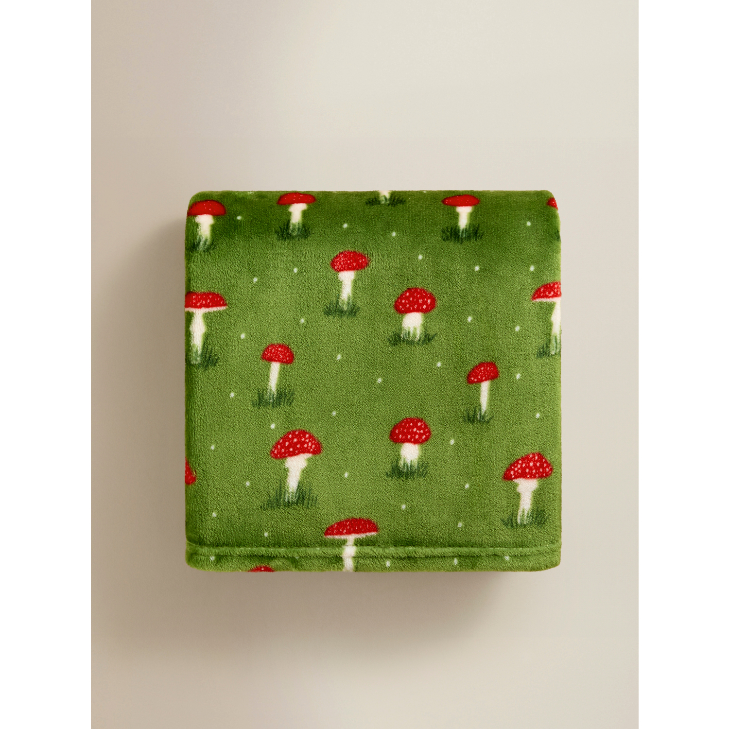 George Green Toadstool Natural Supersoft Throw - 150Cm X 120Cm
