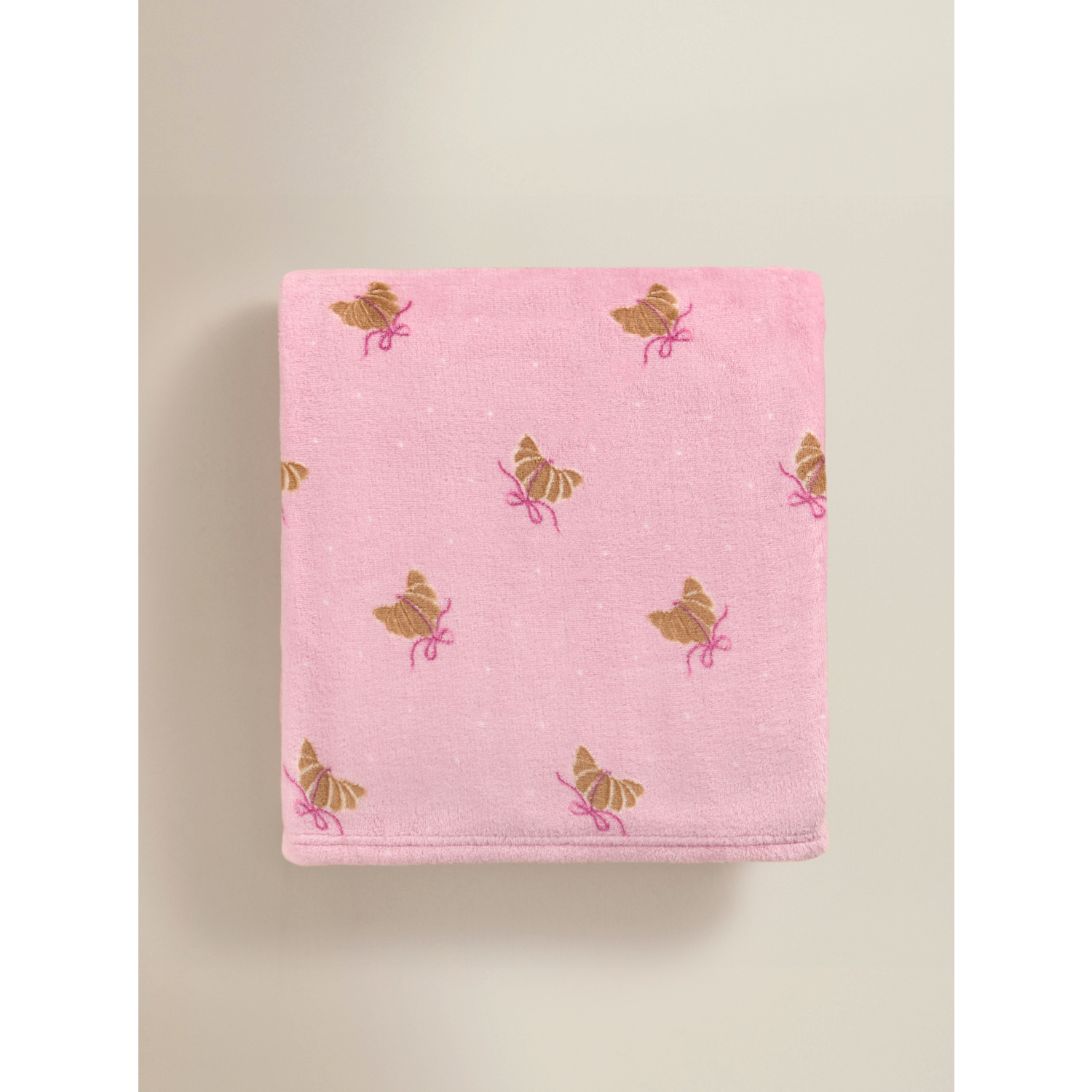 George Pink Croissant Supersoft Throw - 150 X 120Cm