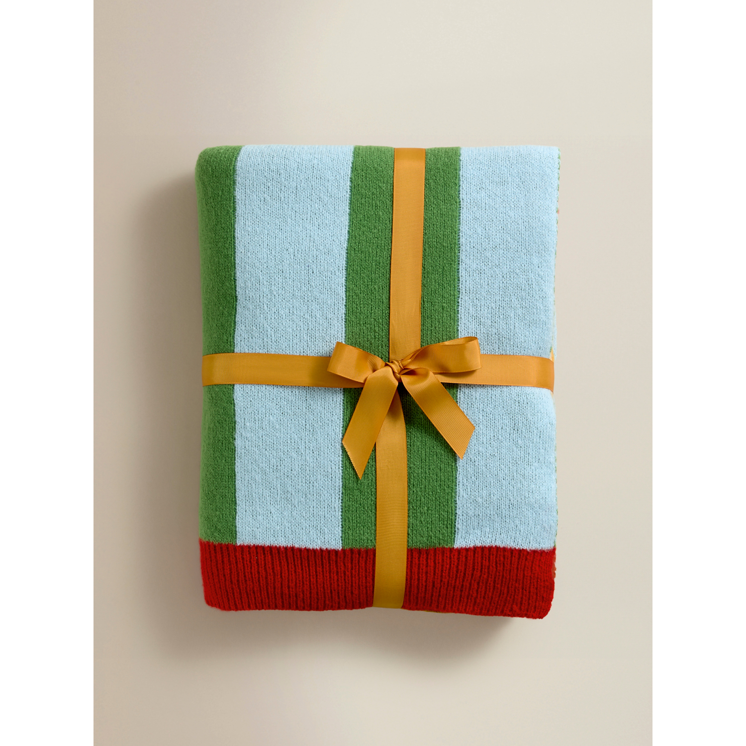 George Multi Striped Knitted Throw - 150 X 120Cm