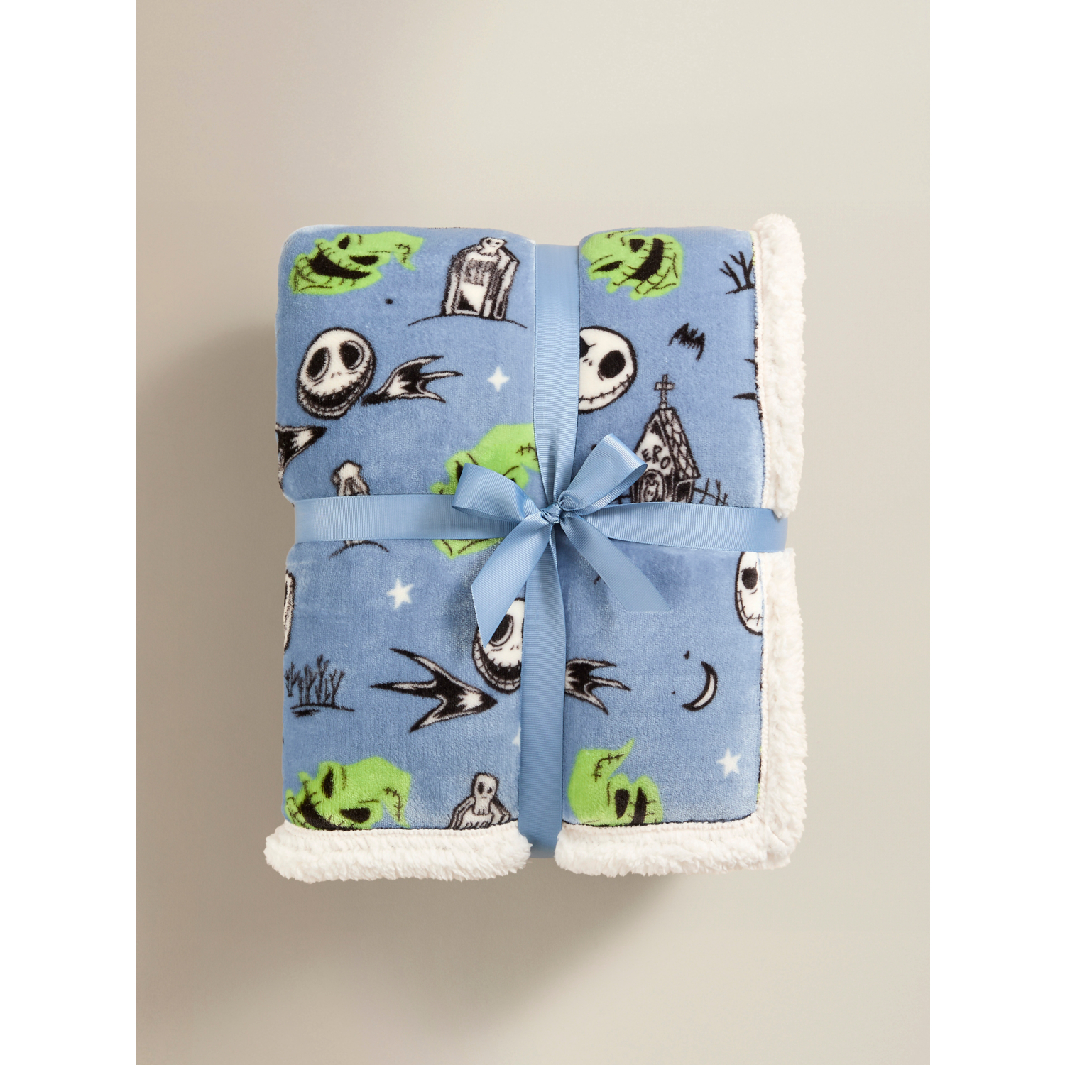 Disney Multi Nightmare Before Christmas Sherpa Throw - 150 X 120Cm