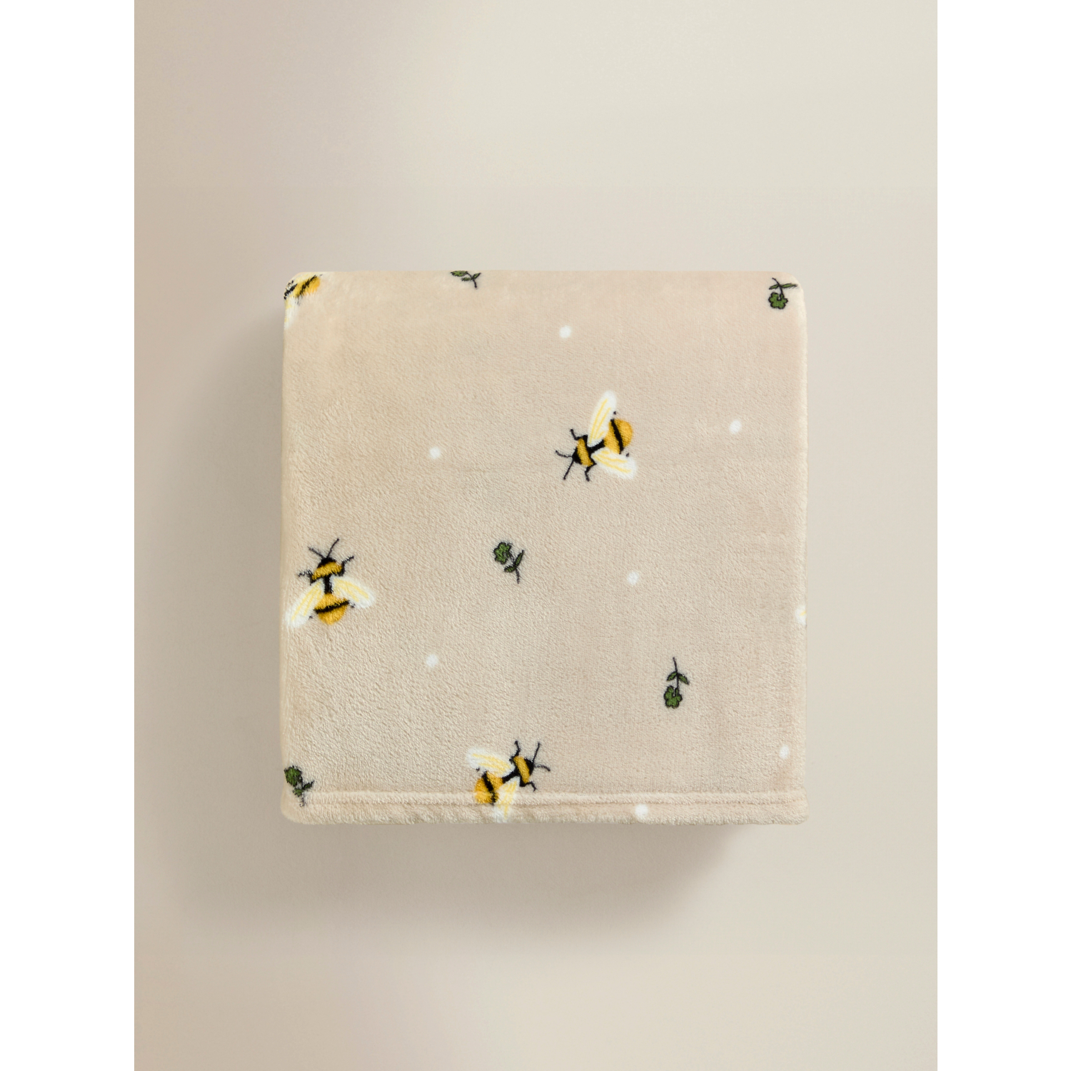 George Natural Bee Super-Soft Throw - 150 X 120Cm
