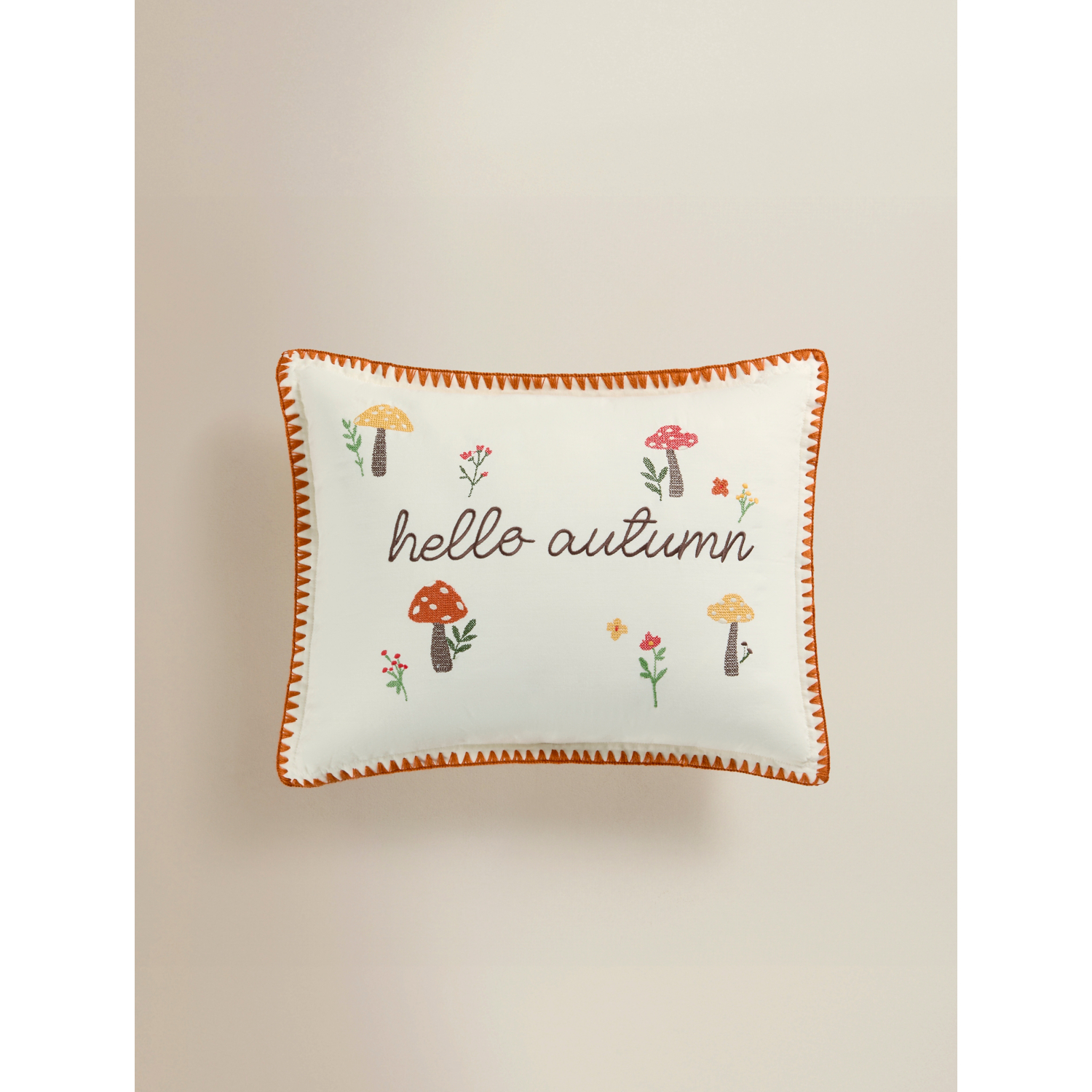 George Multi Hello Autumn Slogan Cushion