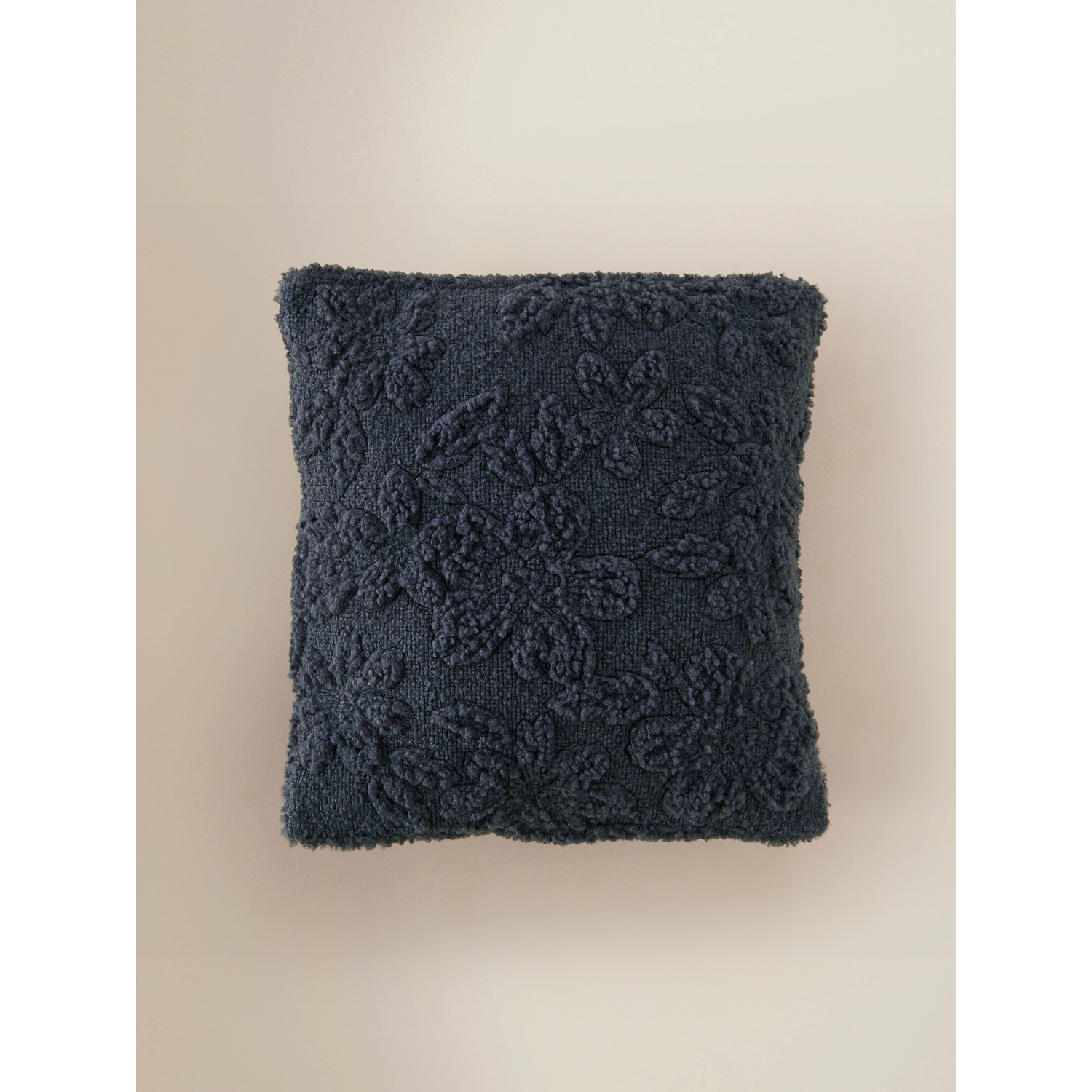 George Navy Flower Cushion