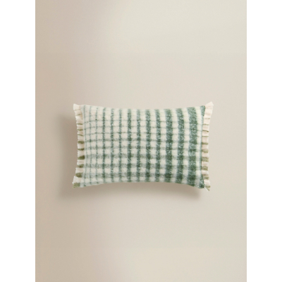 George Home Brushed Tassel Check Cushion