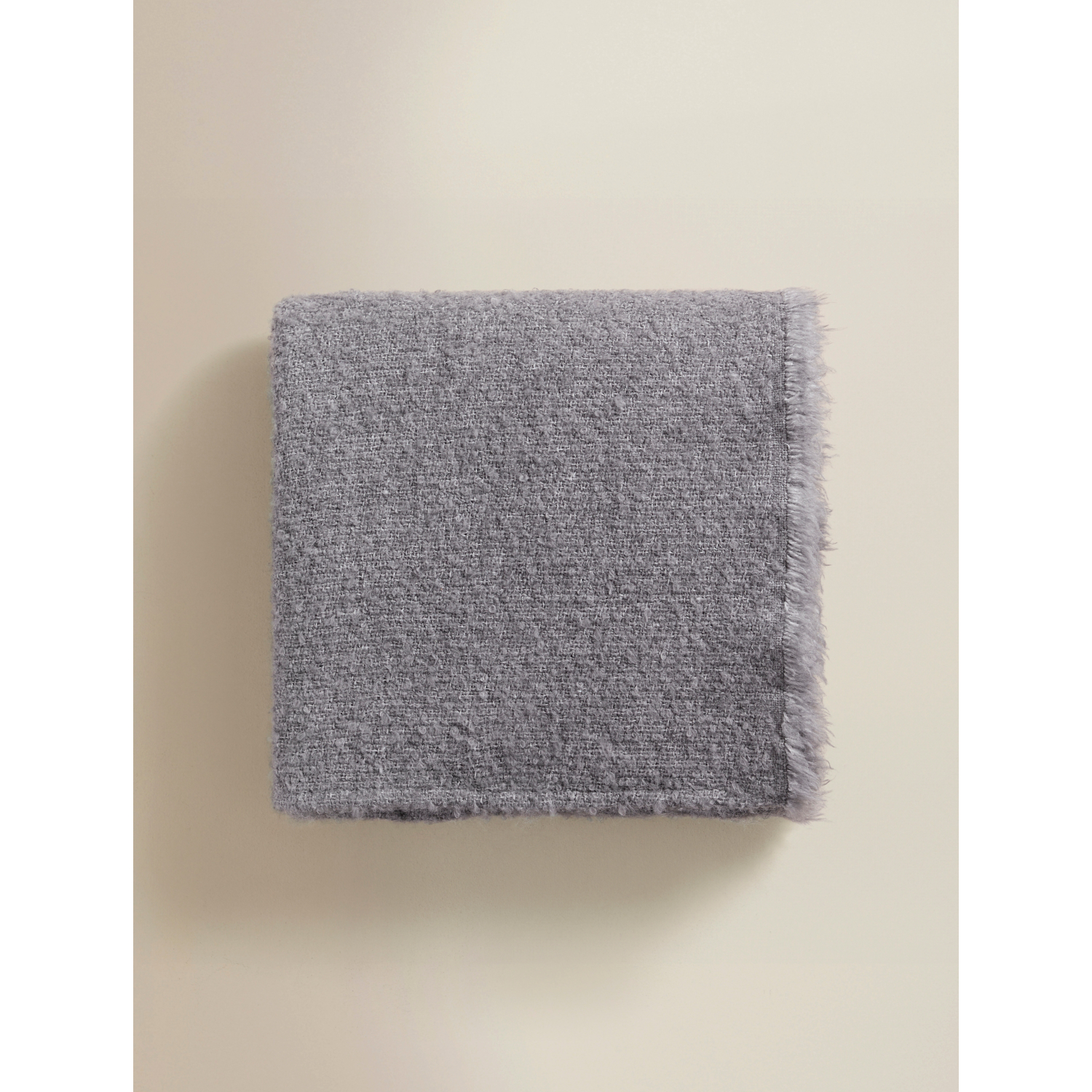 George Grey Plain Boucle Throw - 150 X 120Cm