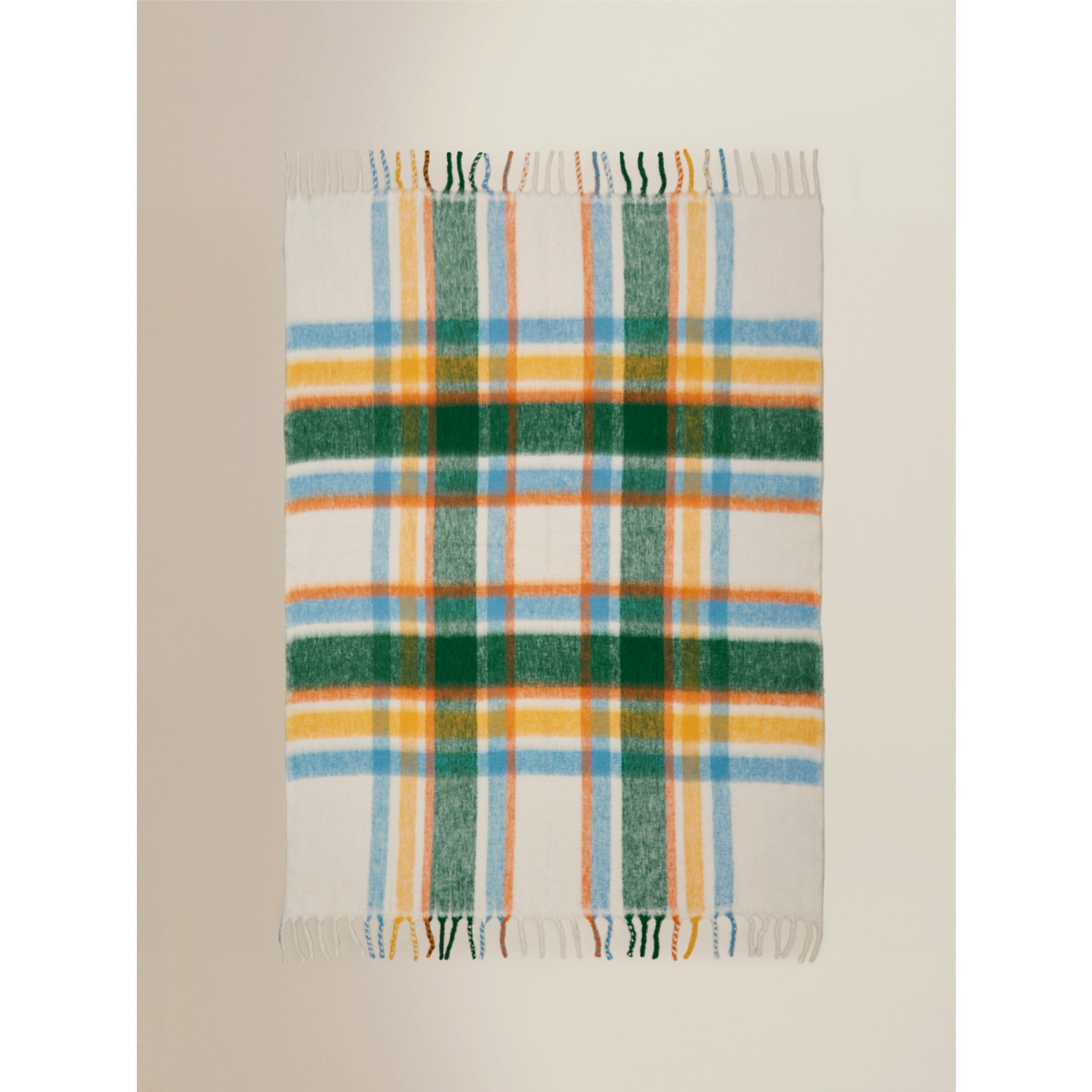 George Multi Brushed Check Throw - 120 X 150Cm