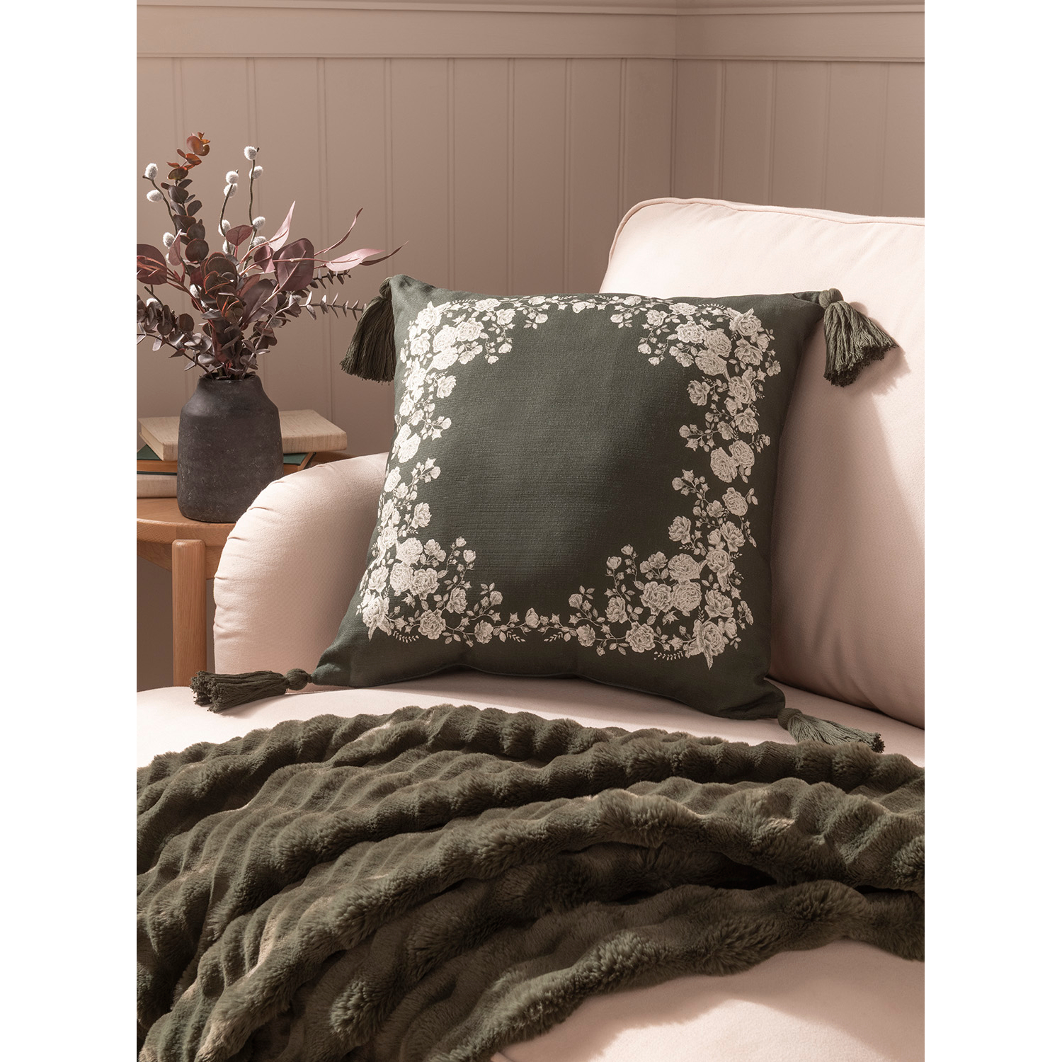George Green Stacey Solomon Rose Print Cushion