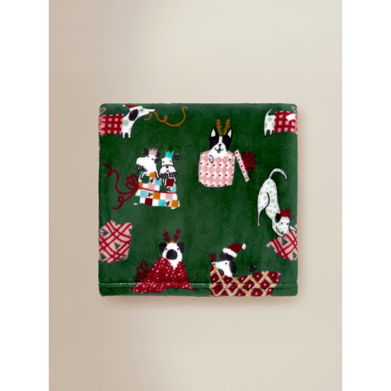 George Green Christmas Dogs Super Soft Throw 120X150cm