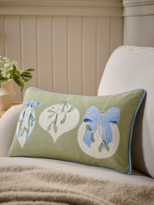 Emma Barclay Federa Per Cuscino In Ciniglia, 43x43 Cm, Colore Prugna, Design Geometrico Bicolore, Lavabile In Lavatrice