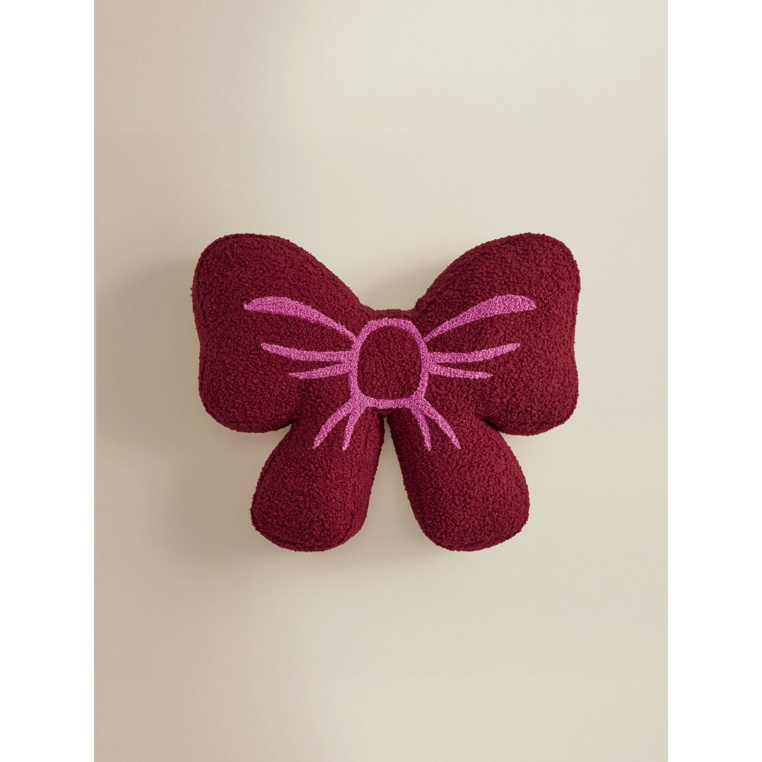 George Red Bow Shaped Cushion