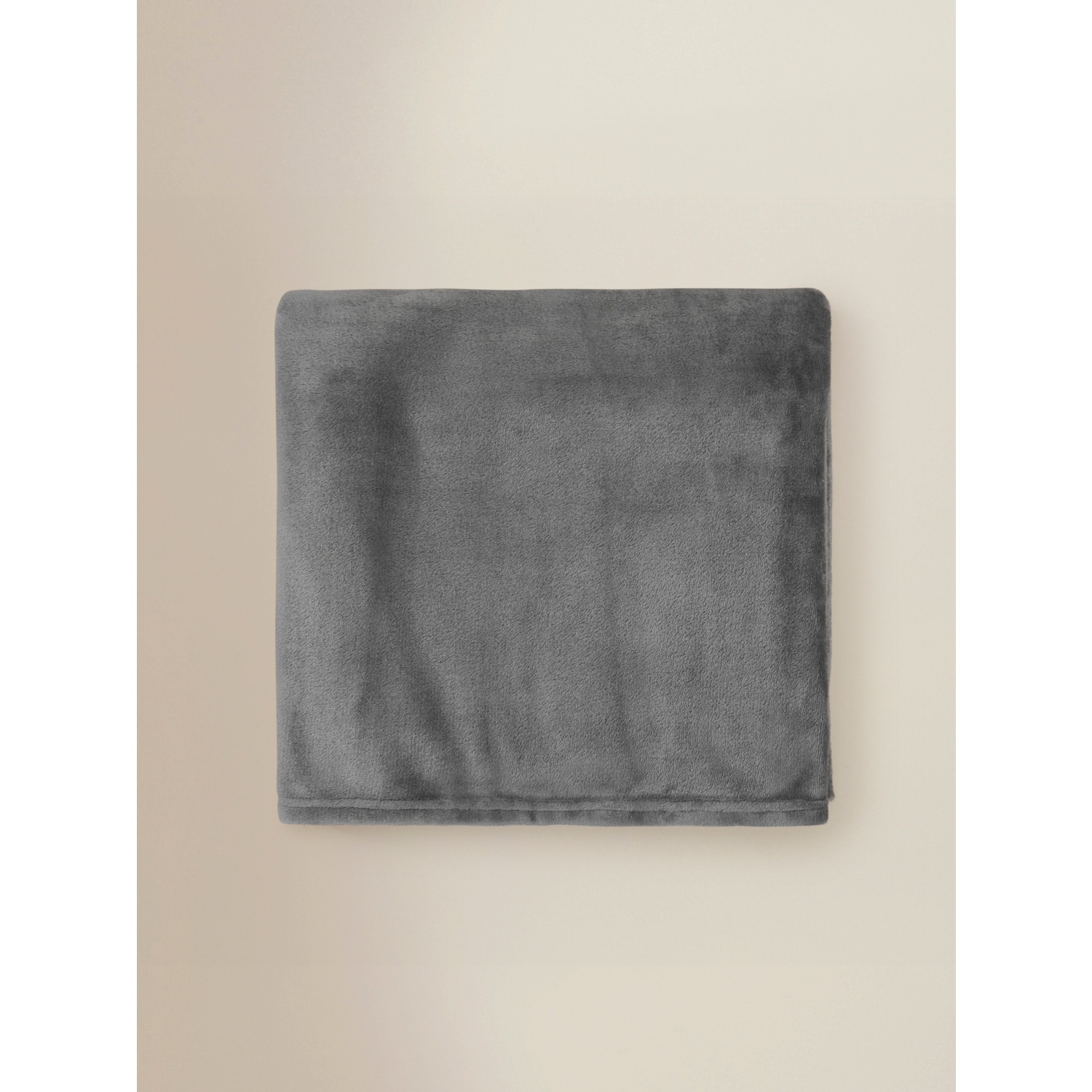 George Charcoal Grey Plain Supersoft Throws Set Of 2 - 120 X 150Cm