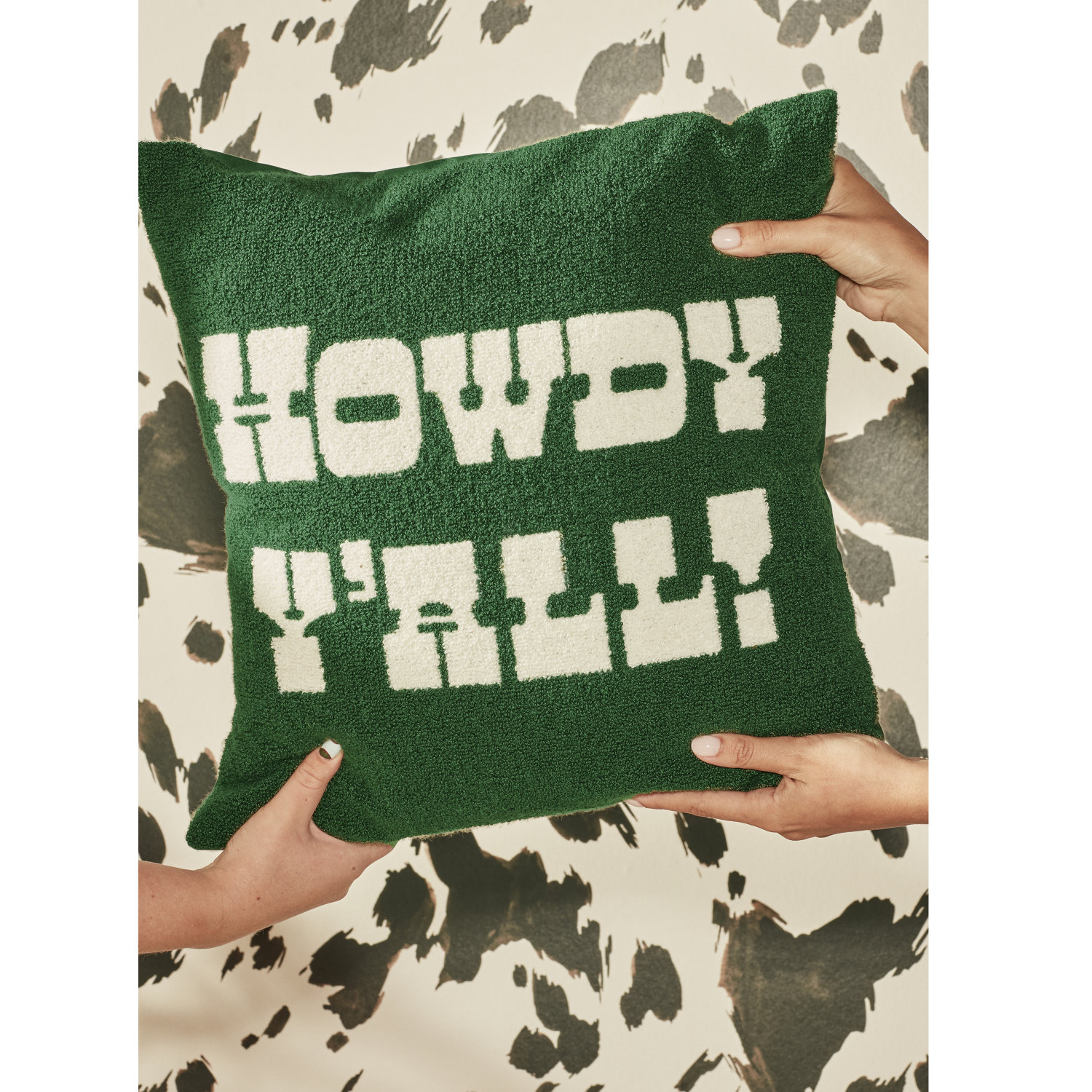 George Multi Howdy Y'all Tufted Cushion