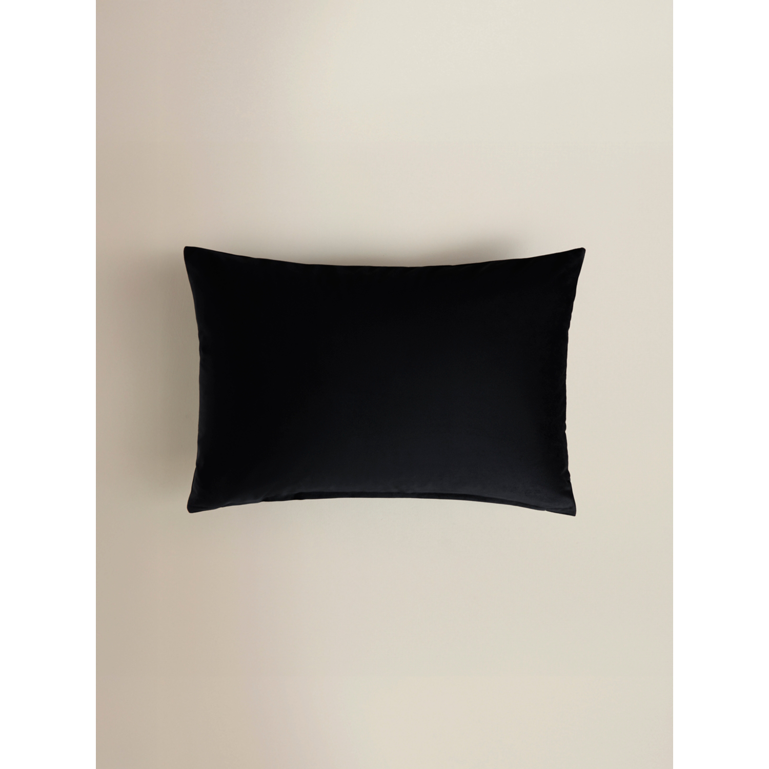 George Black Velvet Rectangular Cushion