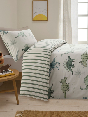 Dinosaur Easy Care Reversible Duvet Set Home George at ASDA