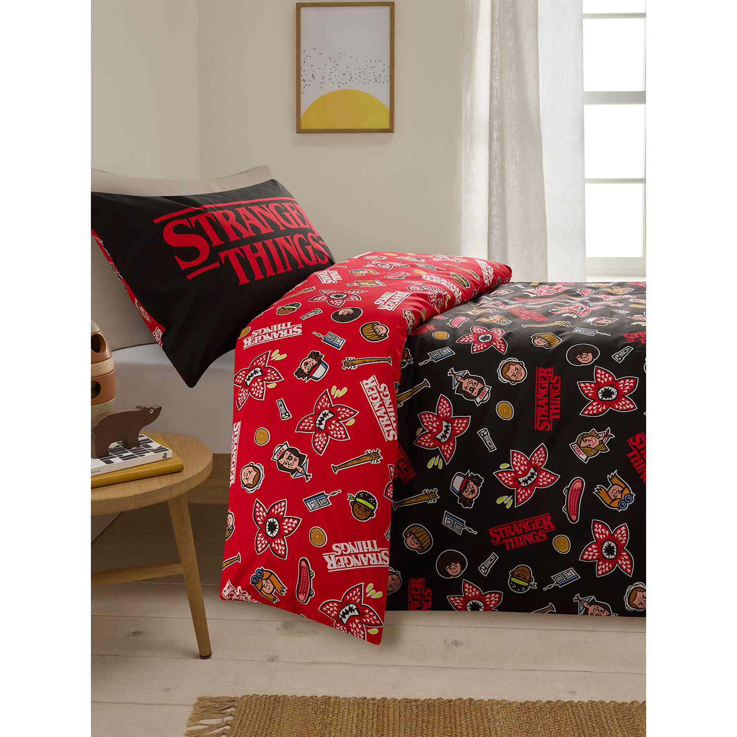 George Black Stranger Things Cartoon Reversible Duvet Set
