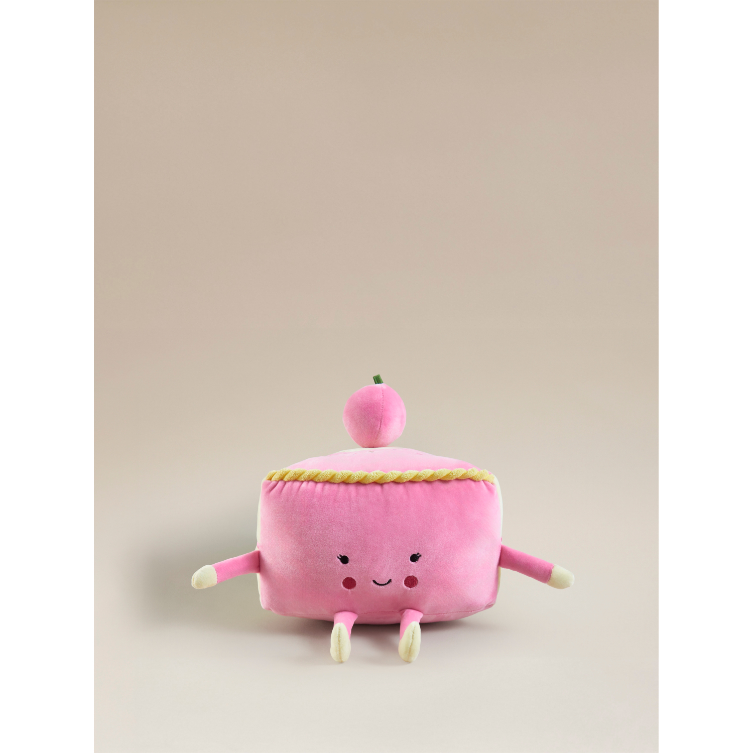 George Pink Cherry Cake 3D-Shaped Cushion
