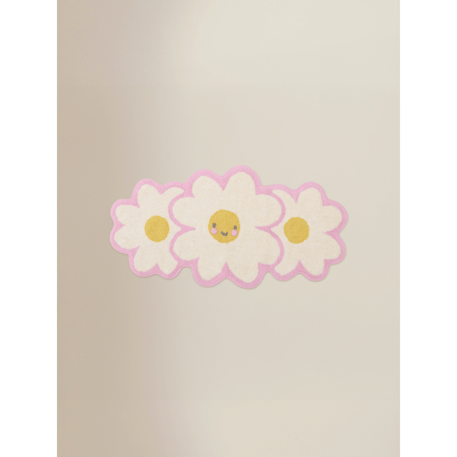 George Pink & White Daisy Cotton Rug