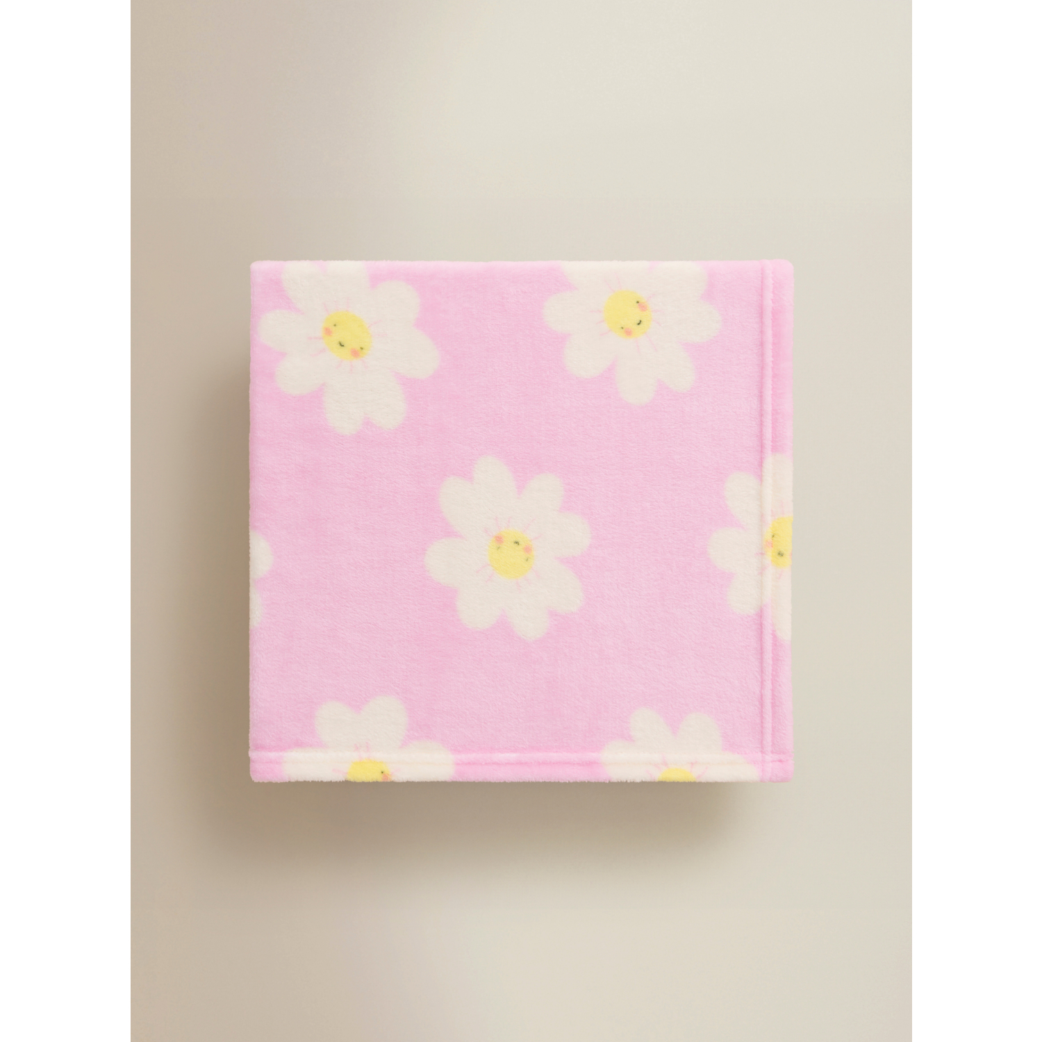George Pink Daisy Fleece Blanket - 120Cm X 150Cm