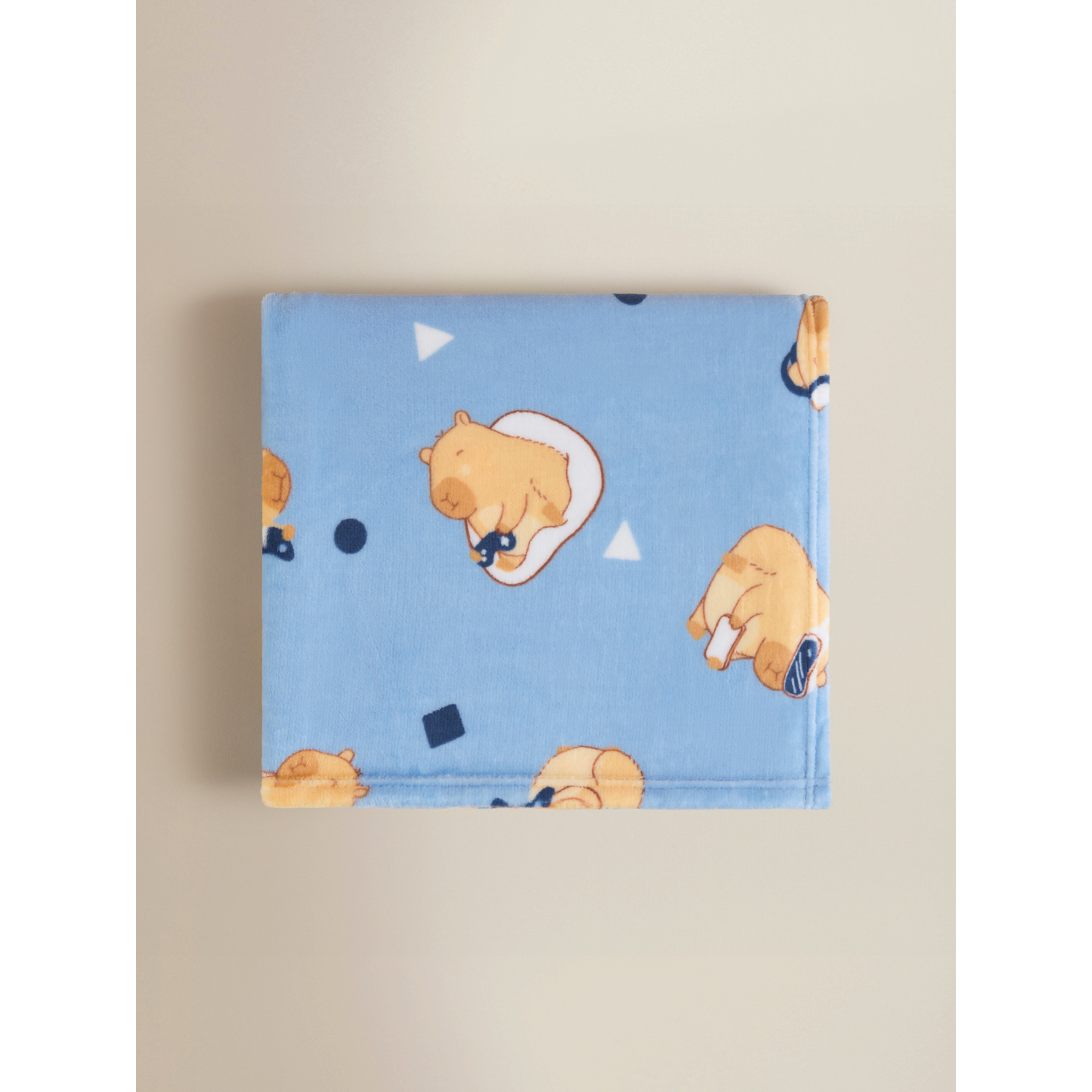 George Blue Capybara Gaming Fleece Blanket
