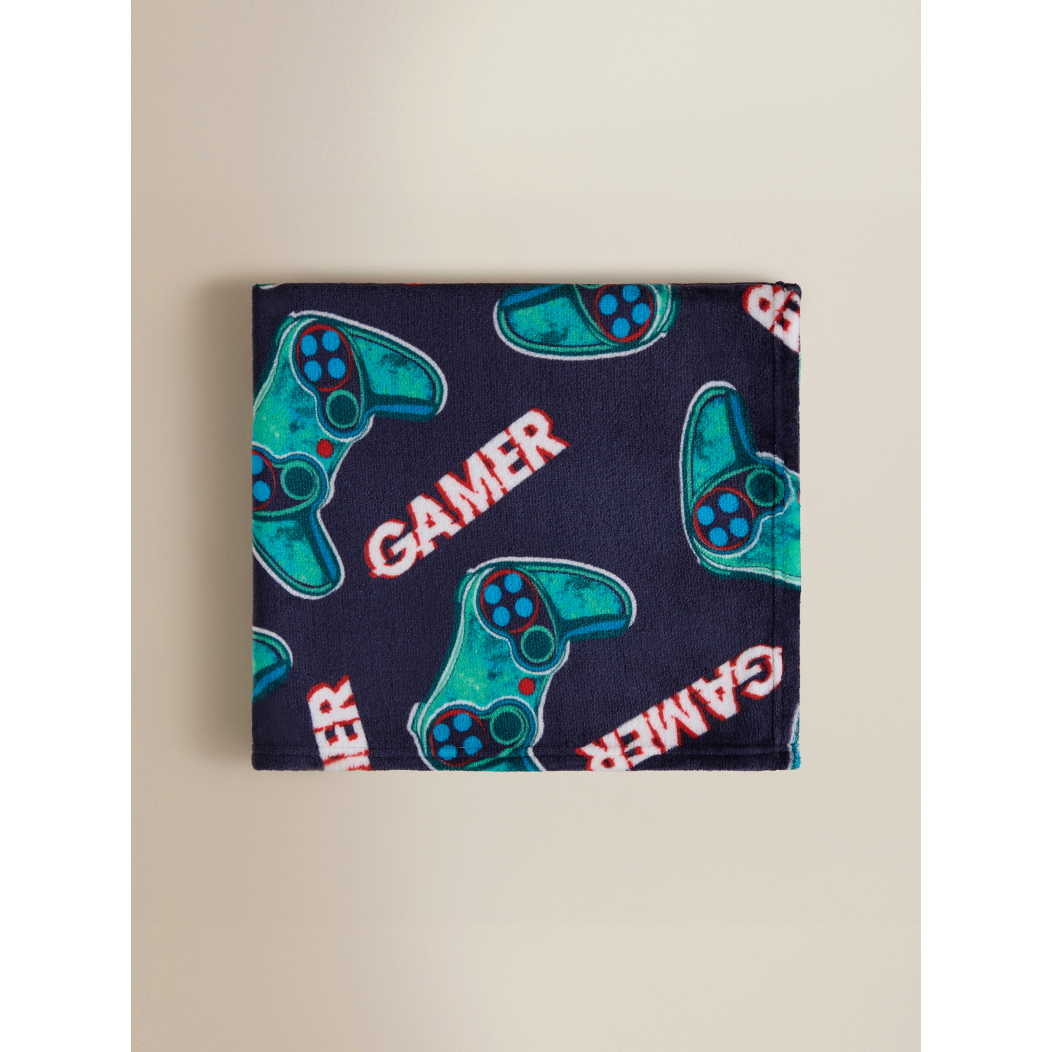 George Navy Gaming Controller Fleece Blanket - 120Cm X 150Cm