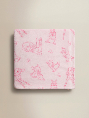 Disney Pink Bambi Fleece Blanket