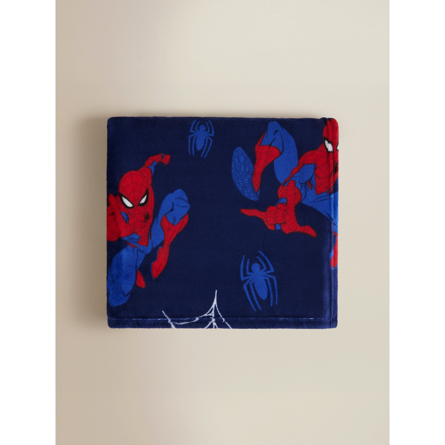 Marvel Navy Spider-Man Fleece Blanket - 120Cm X 150Cm