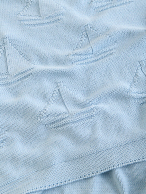 George Sailing Boats Knitted Blanket — image 2