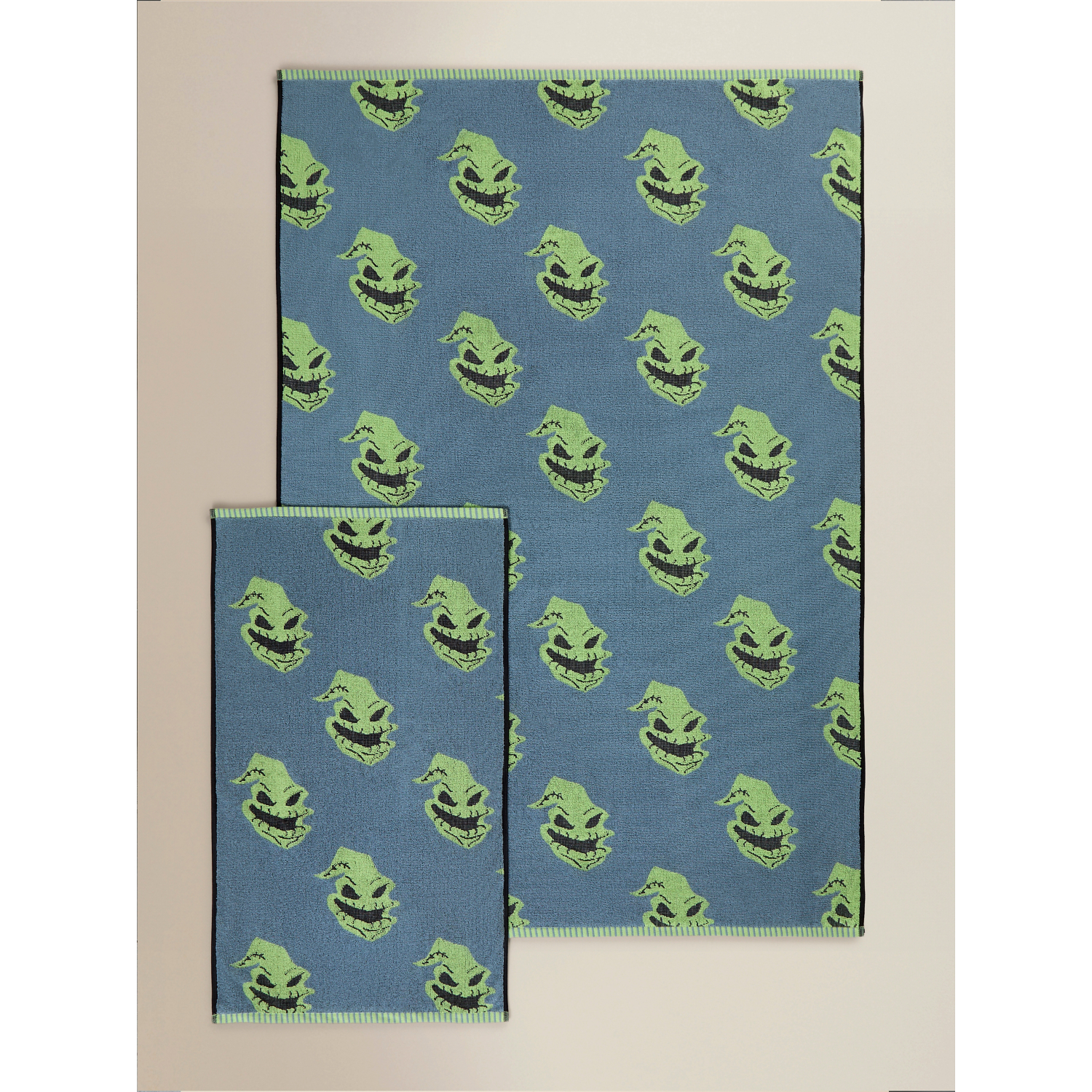 Disney Blue & Green Oogie Boogie Man Cotton Towel Range