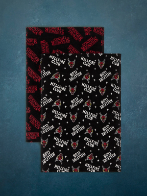 Stranger Things Cotton Guest Towel - Set of 2