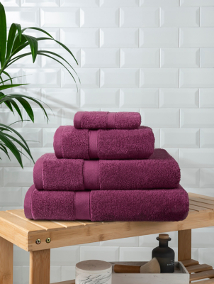 Violet Quartz Super-Soft Cotton Towel Bath Mat Range Home