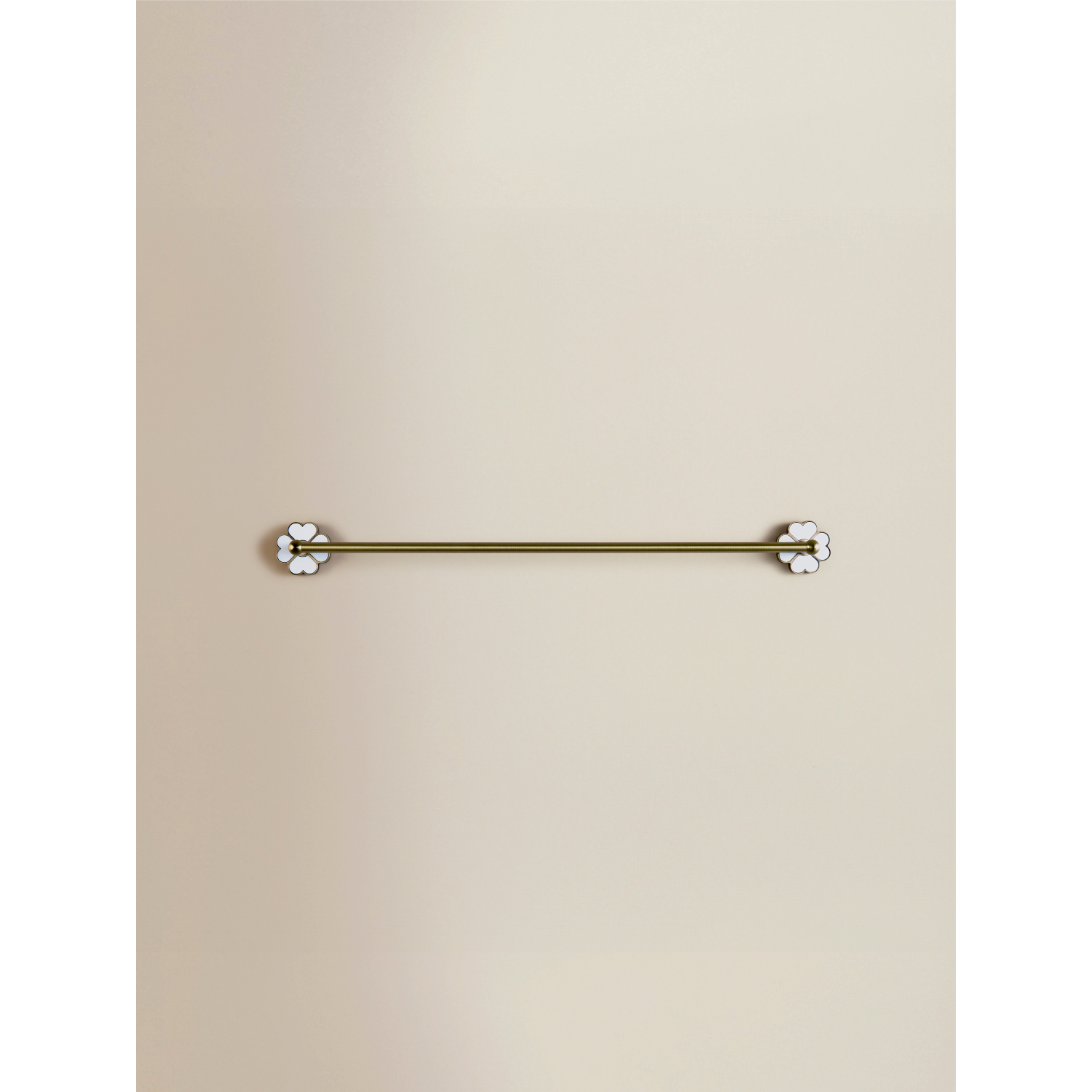 George Gold -Tone Flower Detail Towel Rail