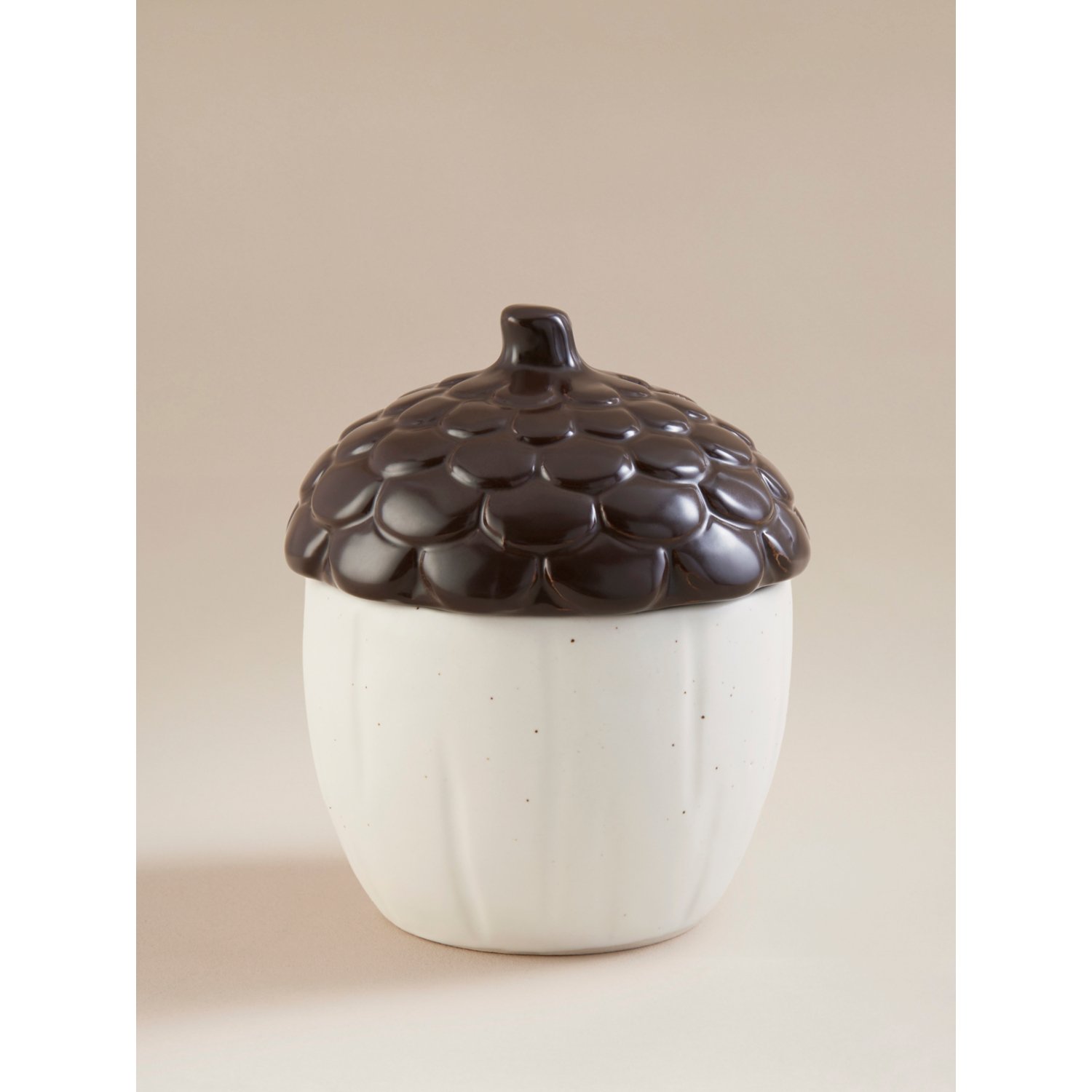 George Natural Acorn Lidded Pot
