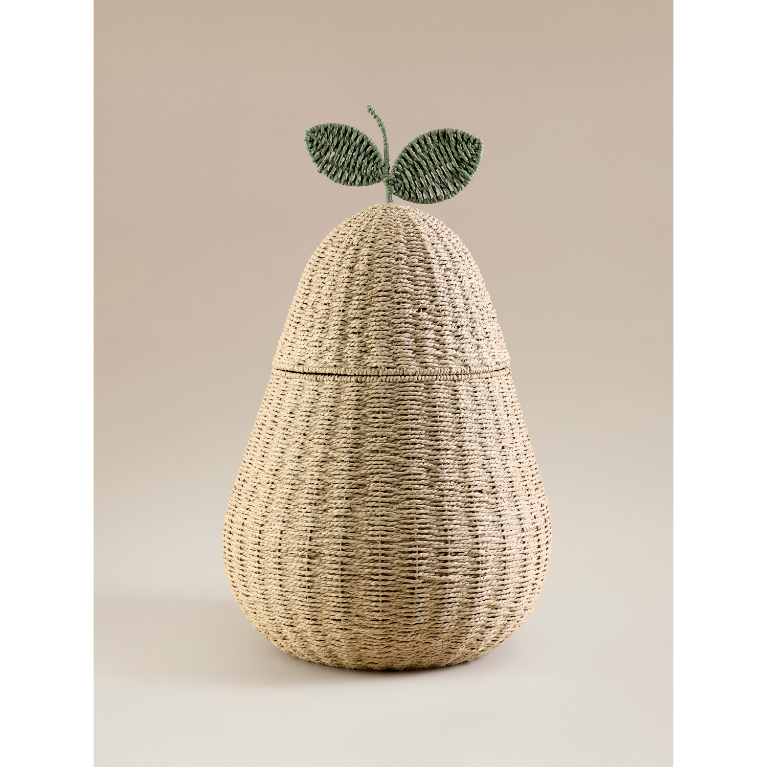 George Natural Pear Paper Rope Laundry Basket