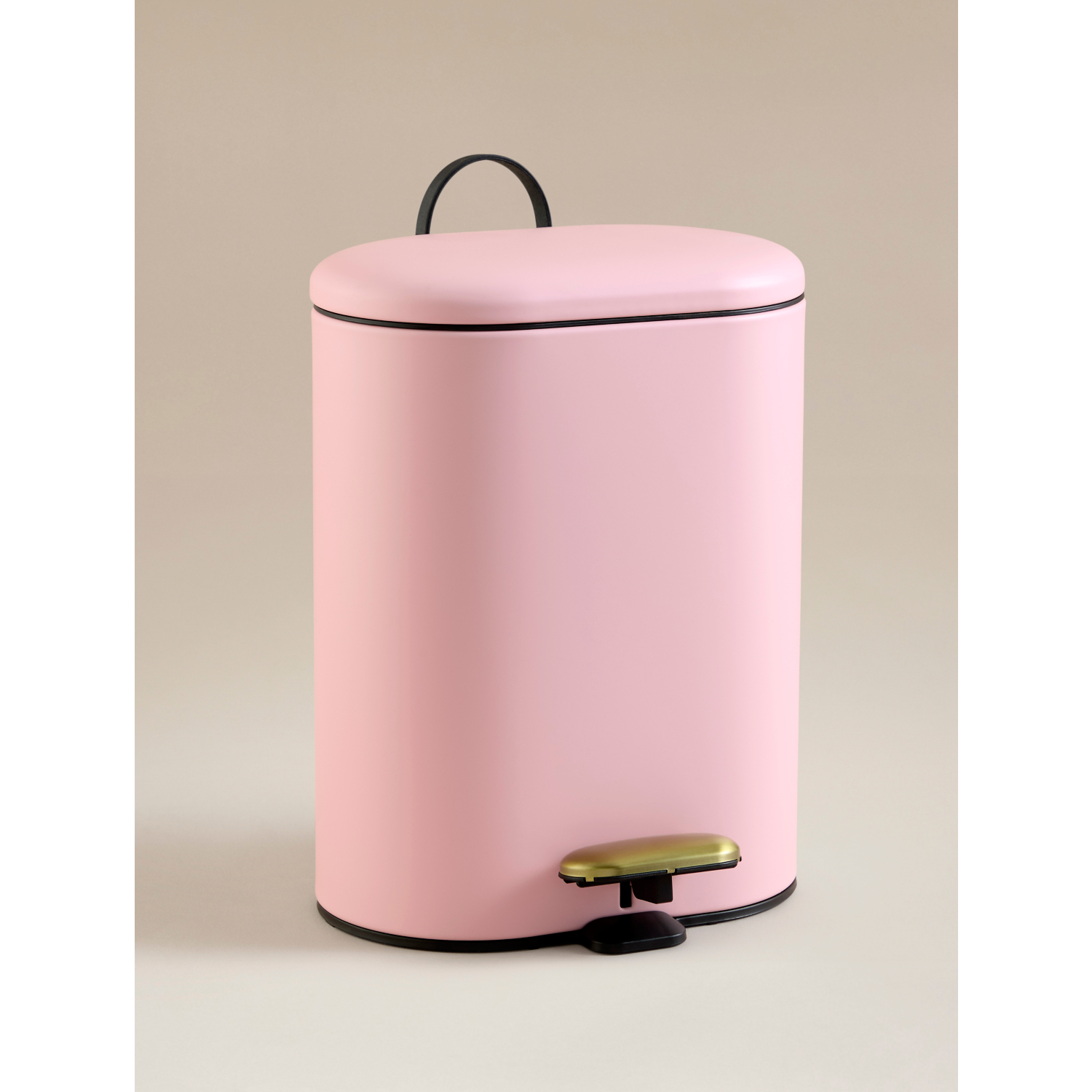 George Pink Lozenge Steel Bin 5L