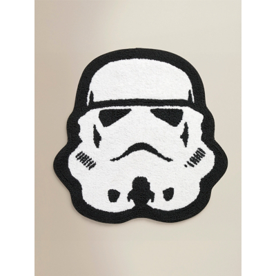 George Star Wars Storm Trooper Black & White Cotton Bath Mat