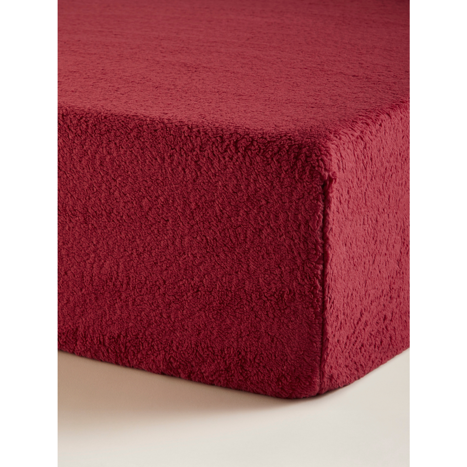 George Red Plain Teddy Fitted Sheet