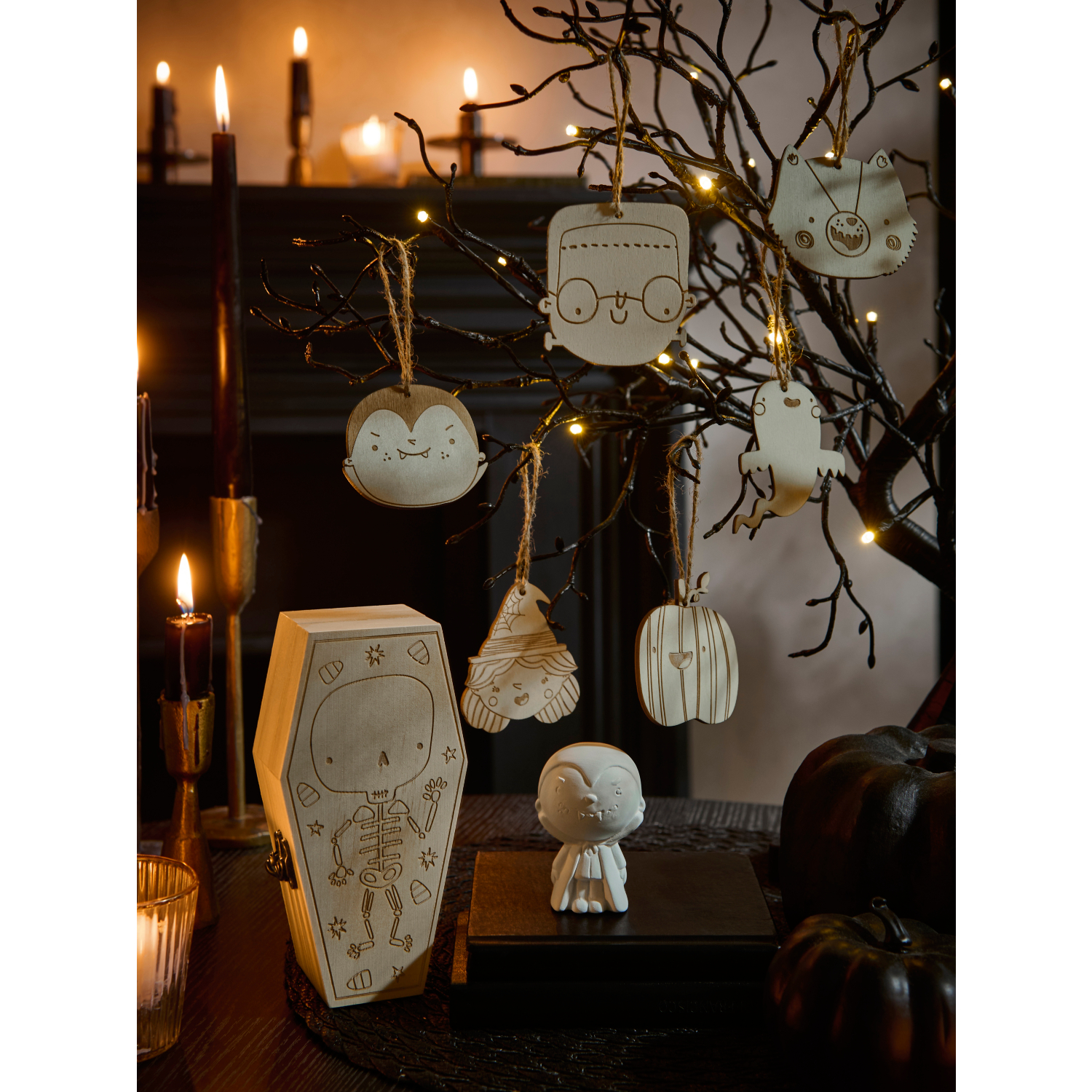 George Multi Halloween Paint Your Own Decoration Bundle