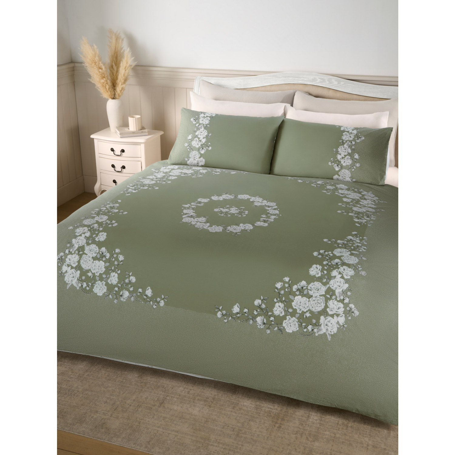 George Green Stacey Solomon Vintage Rose Panel Cotton Duvet Set