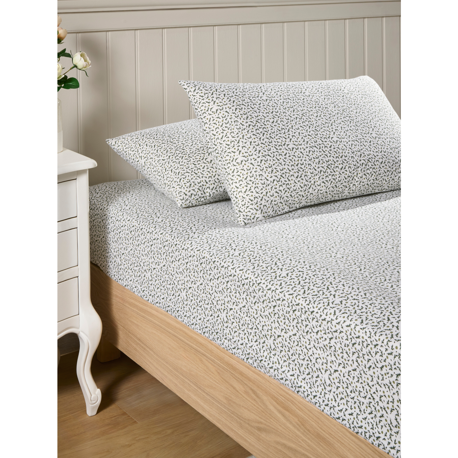 George Green Stacey Solomon Sprig Floral Cotton Fitted Sheet