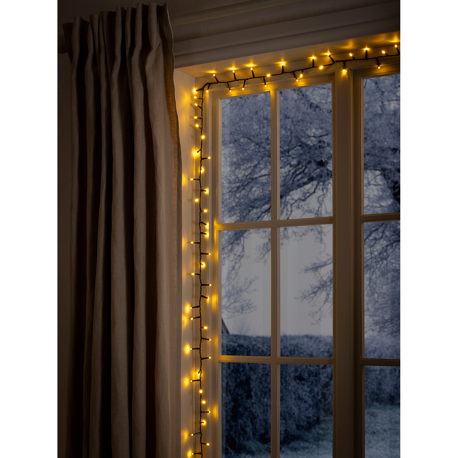 George White 1500 Led String Lights